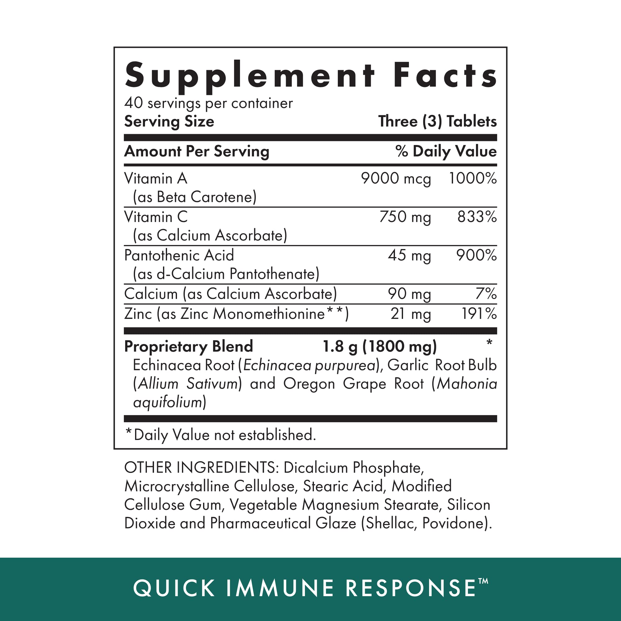 Foto 3 pulgar | Suplemento Michael's Health Naturopathic Quick Immune 120 Comprimidos - Venta Internacional.