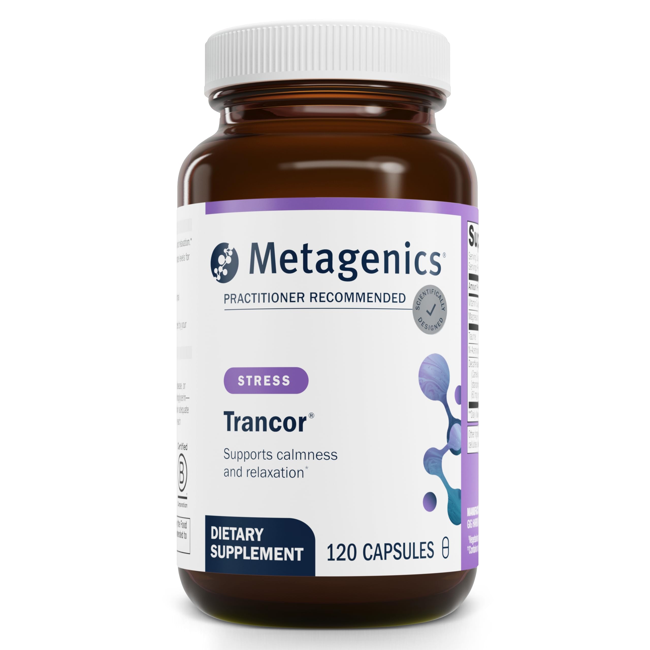 Foto 2 pulgar | Suplemento Metagenics Trancor Calmness Support 120 Cápsulas - Venta Internacional