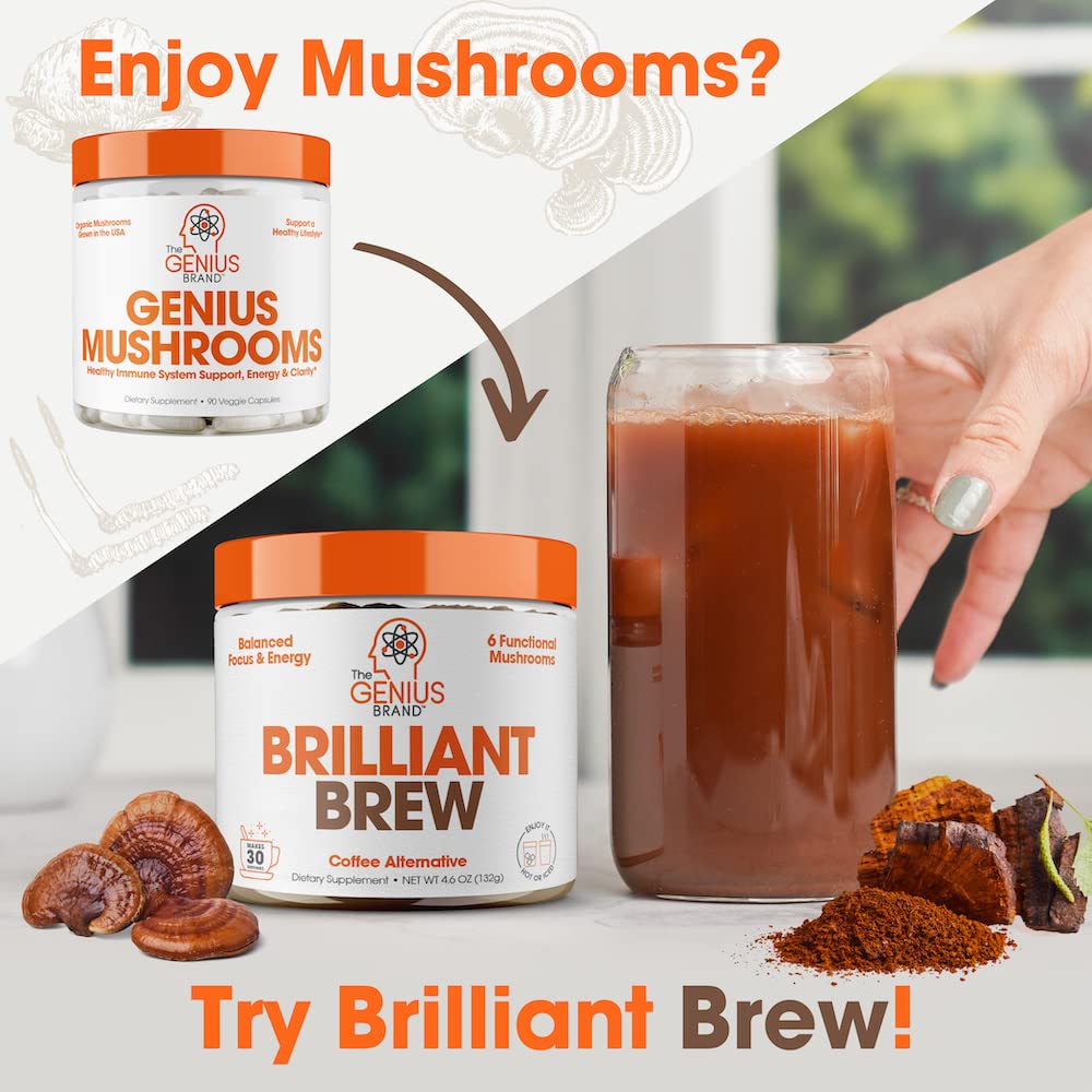 Foto 6 | Suplemento Genius Mushroom Lions Mane, Cordyceps, Reishi, 90 Pastillas - Venta Internacional.