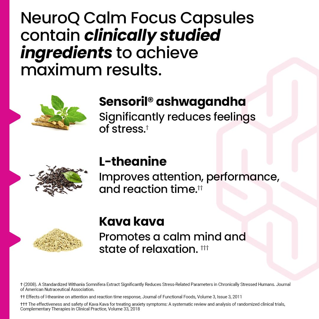 Foto 4 pulgar | Suplemento Lifeseasons Neuroq Calm Focus 60 Cápsulas - Venta Internacional