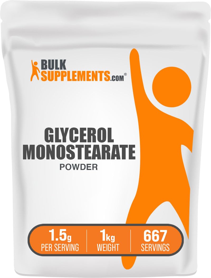 Suplemento Bulksupplements.com Monoestearato De Glicerol 1 Kg - Venta Internacional.