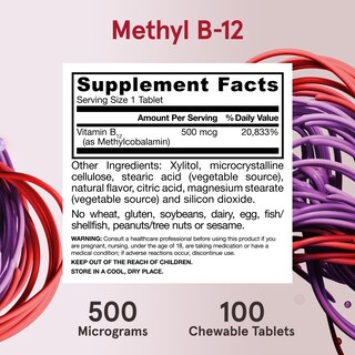Foto 6 | Suplemento De Metil B-12 De Jarrow Formulas, 500 Mcg, 100 Tabletas - Venta Internacional.