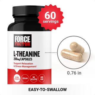 Foto 3 | Suplemento Force Factor L-teanina 200 mg 60 Cápsulas Veganas - Venta Internacional