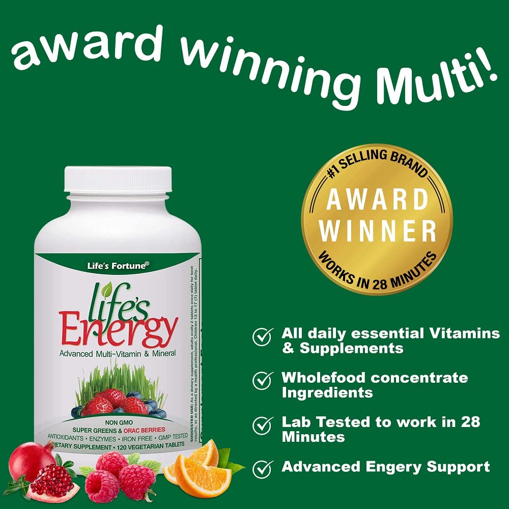 Foto 5 pulgar | Suplemento Life's Fortune Life's Energy 120 Comprimidos - Venta Internacional