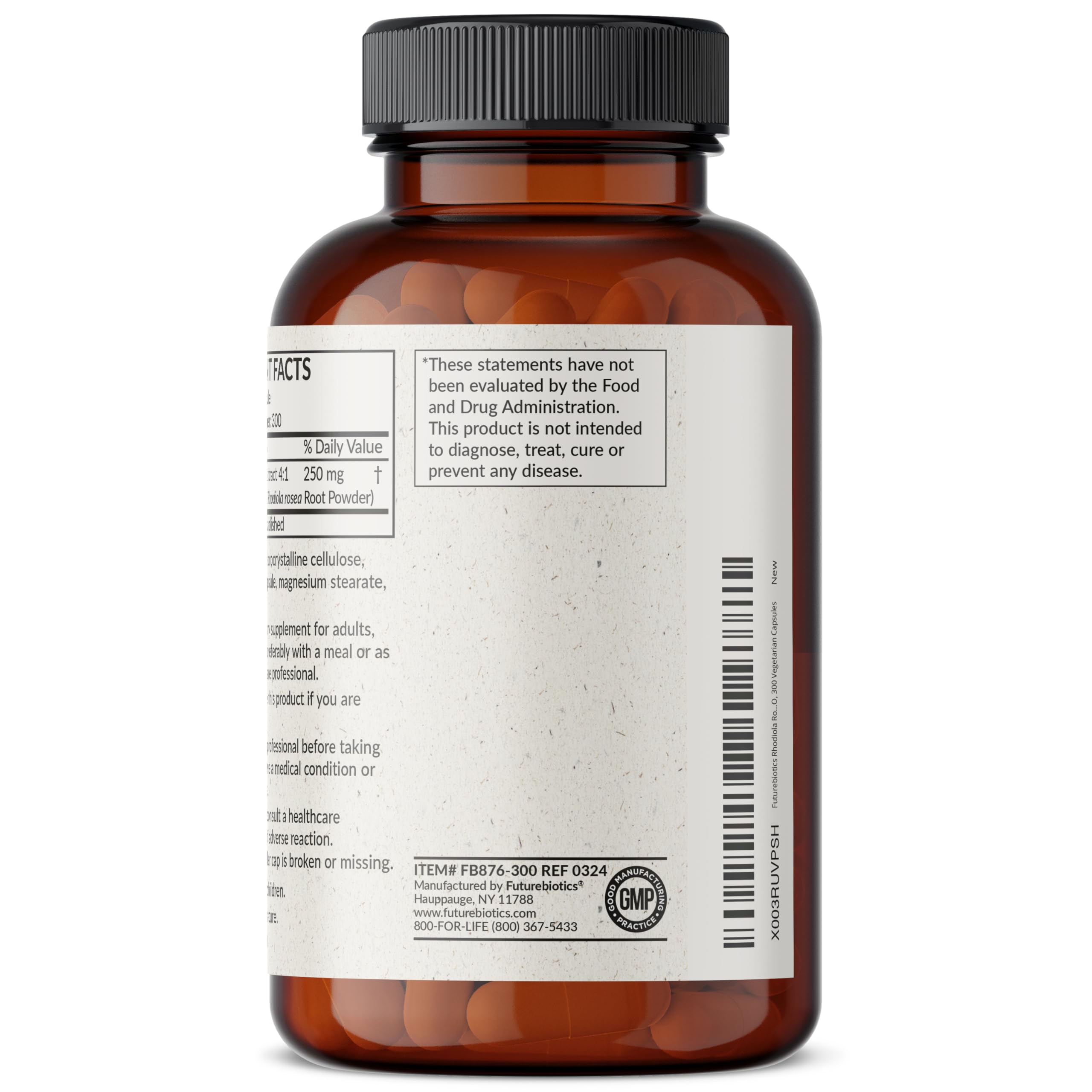Foto 4 pulgar | Suplemento Futurebiotics Rhodiola Rosea 300 Cápsulas - Venta Internacional