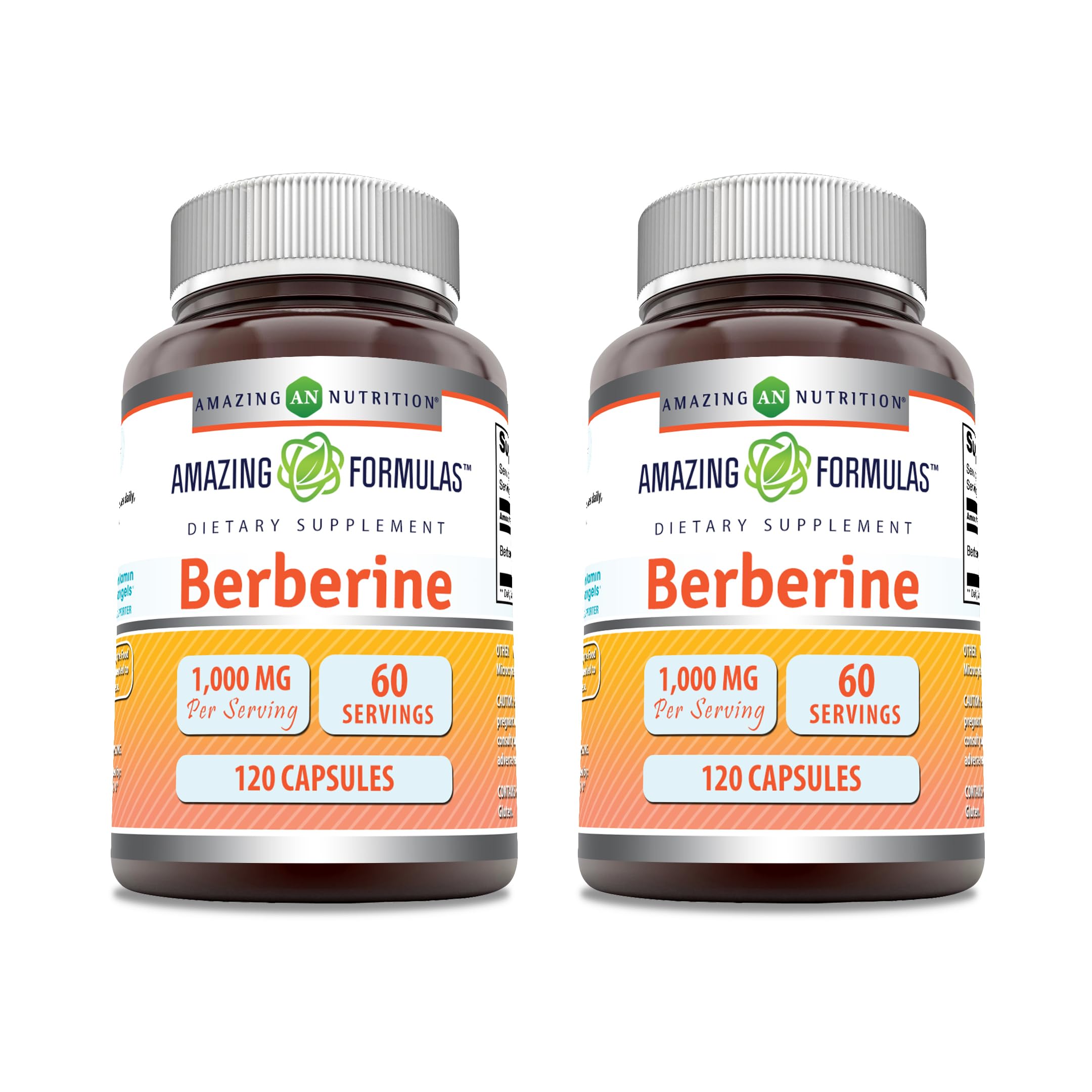 Foto 2 pulgar | Suplemento Amazing Formulas Cápsulas de Berberina 1000 Mg 120 2 Piezas - Venta Internacional