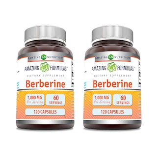 Foto 1 | Suplemento Amazing Formulas Cápsulas de Berberina 1000 Mg 120 2 Piezas - Venta Internacional