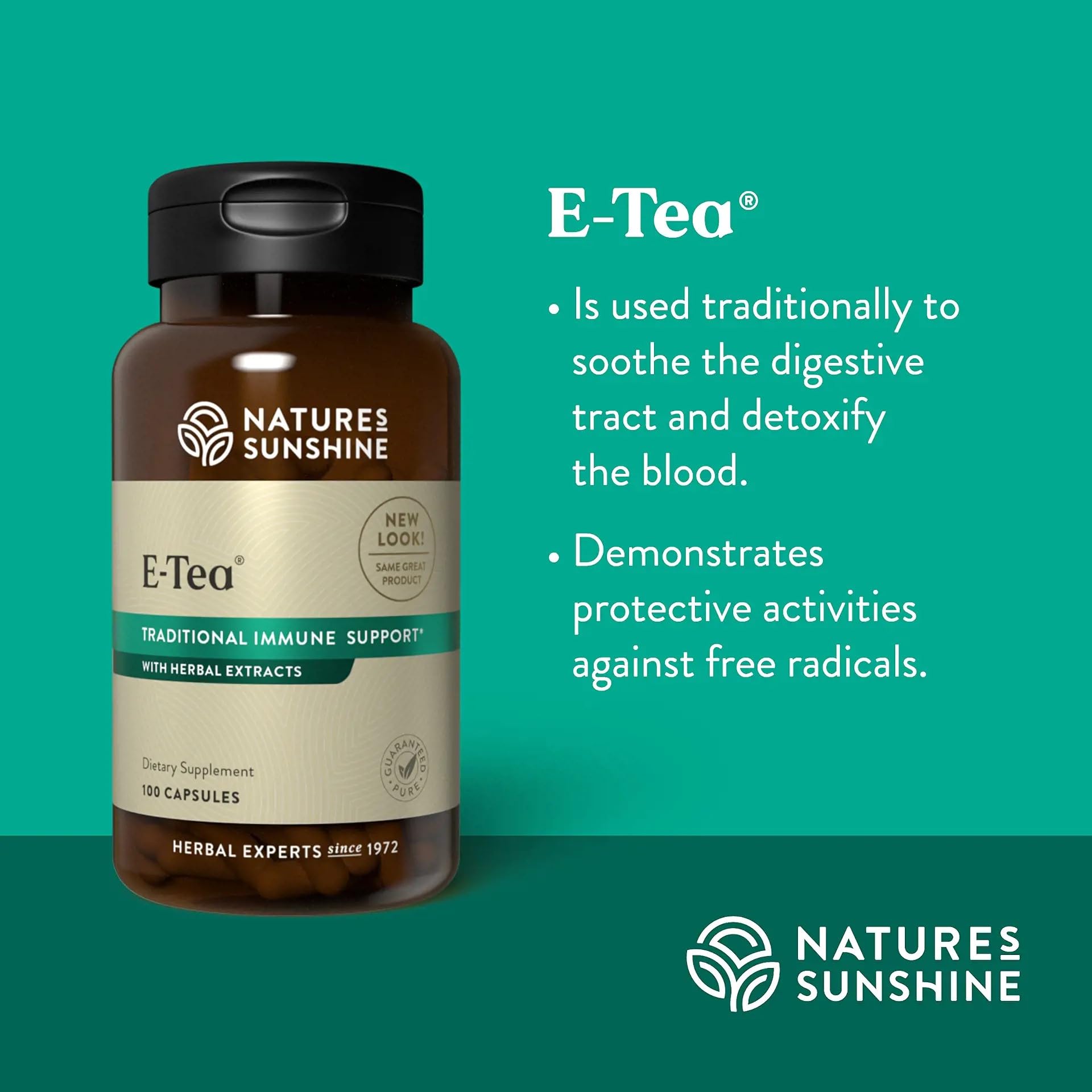 Foto 5 pulgar | Cápsulas de Té Supplement Nature's Sunshine 100 Unidades - Venta Internacional
