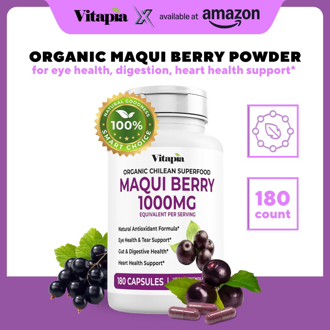 Foto 3 pulgar | Suplemento Vitapia Maqui Berry 1000 mg 180 Cápsulas - Venta Internacional