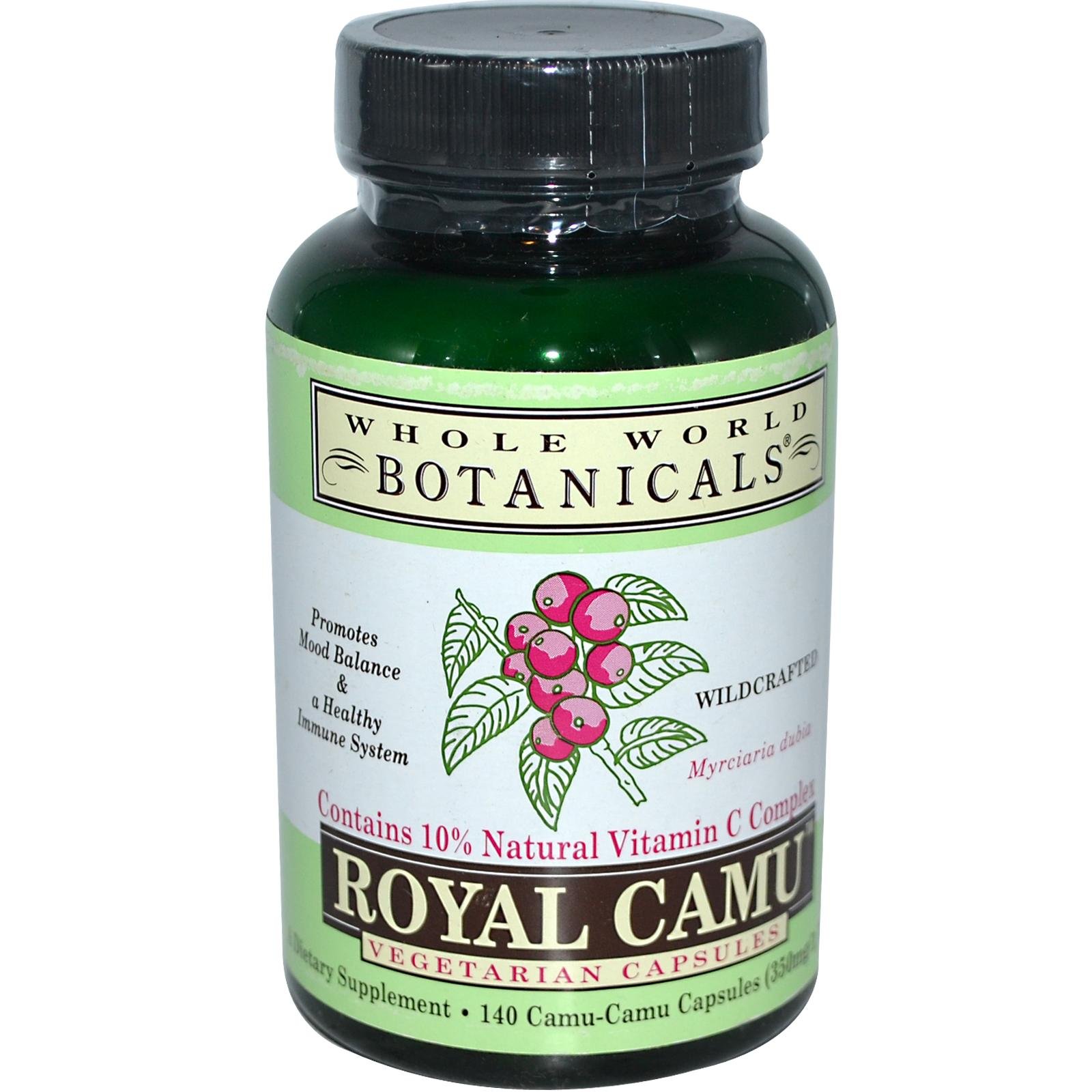 Suplemento Whole World Botanicals Royal Camu 140 Cápsulas - Venta Internacional