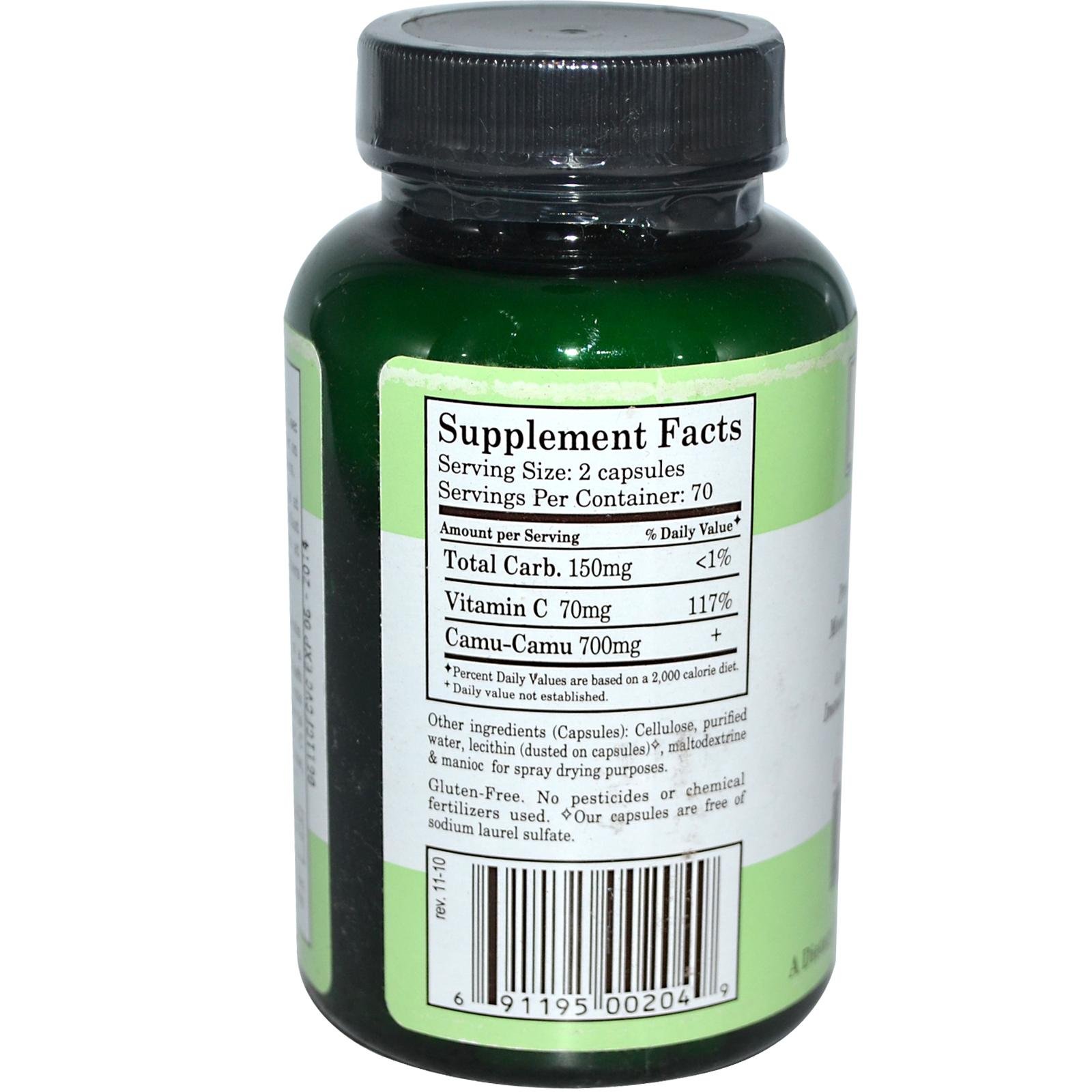 Foto 3 pulgar | Suplemento Whole World Botanicals Royal Camu 140 Cápsulas - Venta Internacional