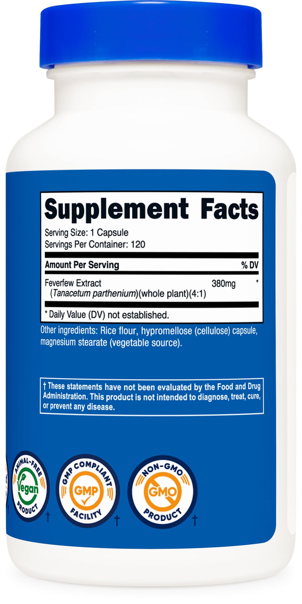 Foto 6 pulgar | Suplemento Nutricost Matricaria 380 Mg 120 Cápsulas - Venta Internacional
