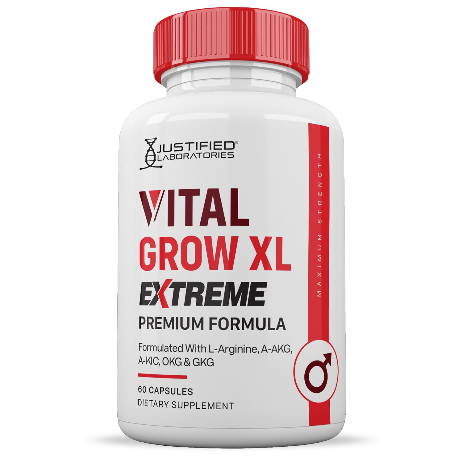 Foto 5 pulgar | Suplemento Justified Laboratories Vital Grow Xl Extreme 60 Cápsulas-Venta Internacional