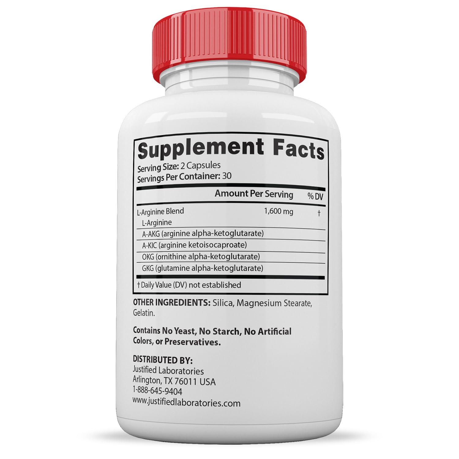 Foto 6 pulgar | Suplemento Justified Laboratories Vital Grow Xl Extreme 60 Cápsulas-Venta Internacional