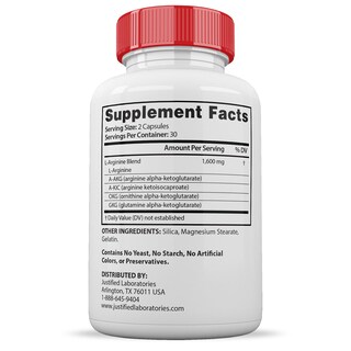 Foto 5 | Suplemento Justified Laboratories Vital Grow Xl Extreme 60 Cápsulas-Venta Internacional