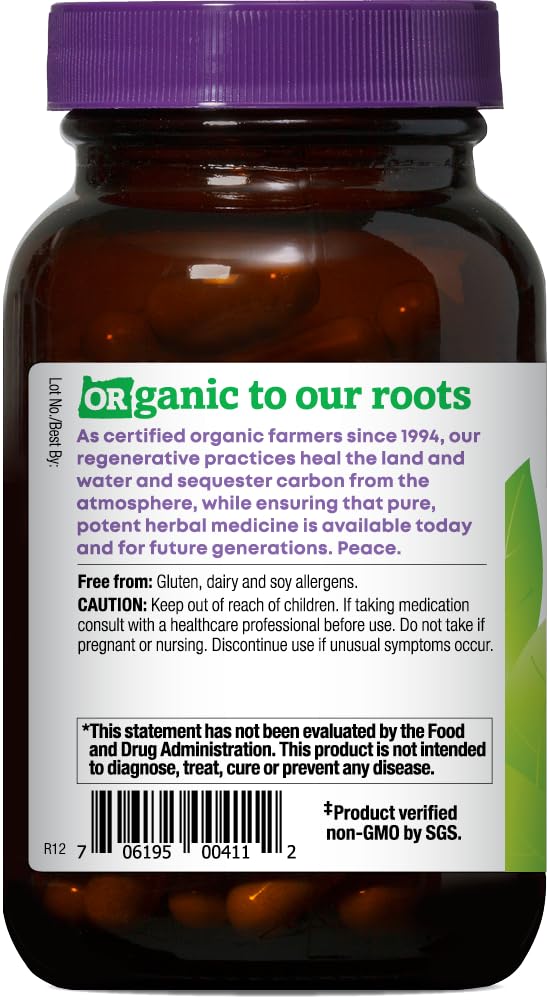 Foto 4 pulgar | Suplemento Herbal Oregon's Wild Harvest Organic Holy Basil 60 Cápsulas - Venta Internacional