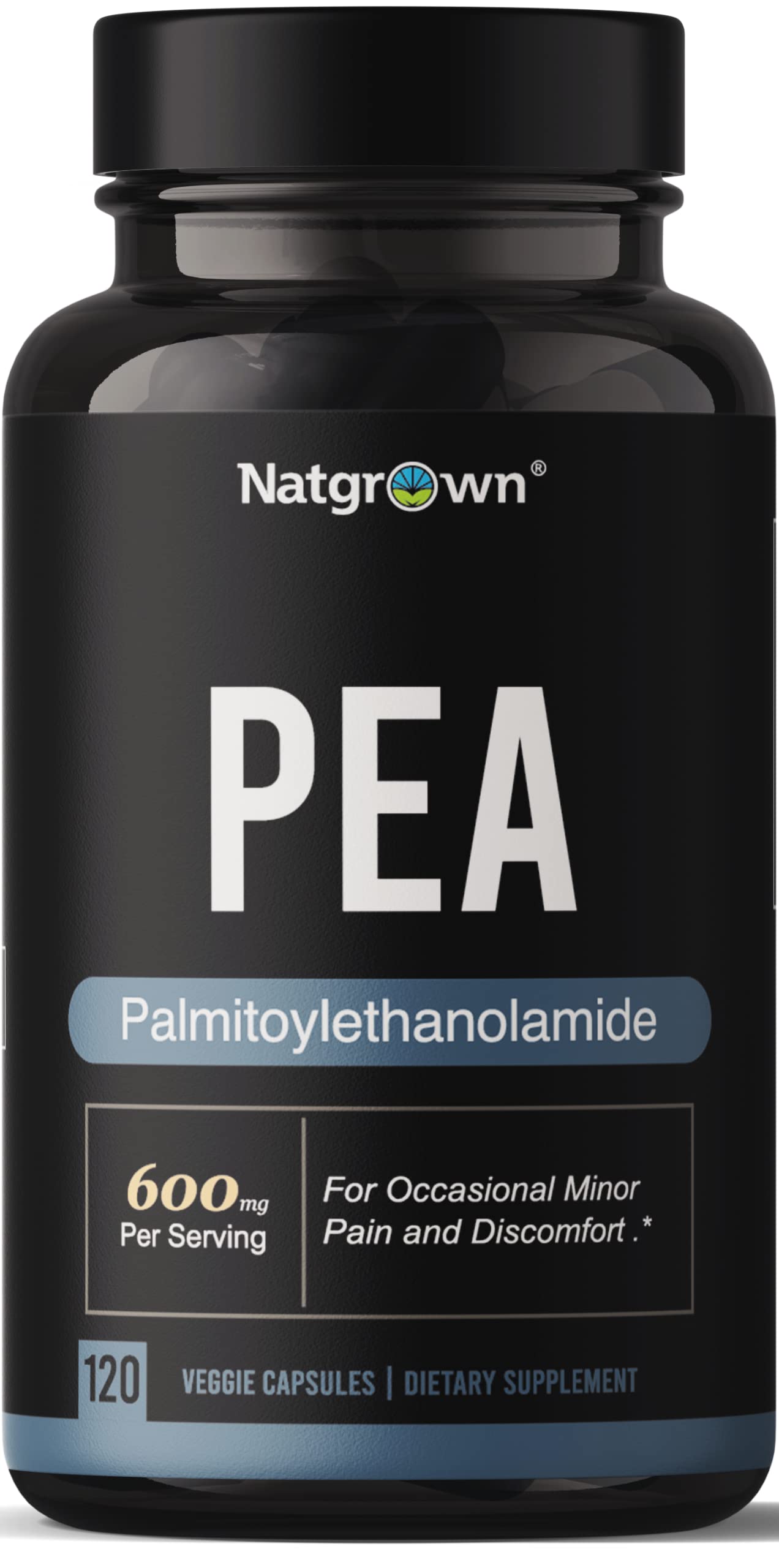 Foto 2 pulgar | Suplemento Natgrown Palmitoiletanolamida Pea 600 Mg 120 Cápsulas - Venta Internacional
