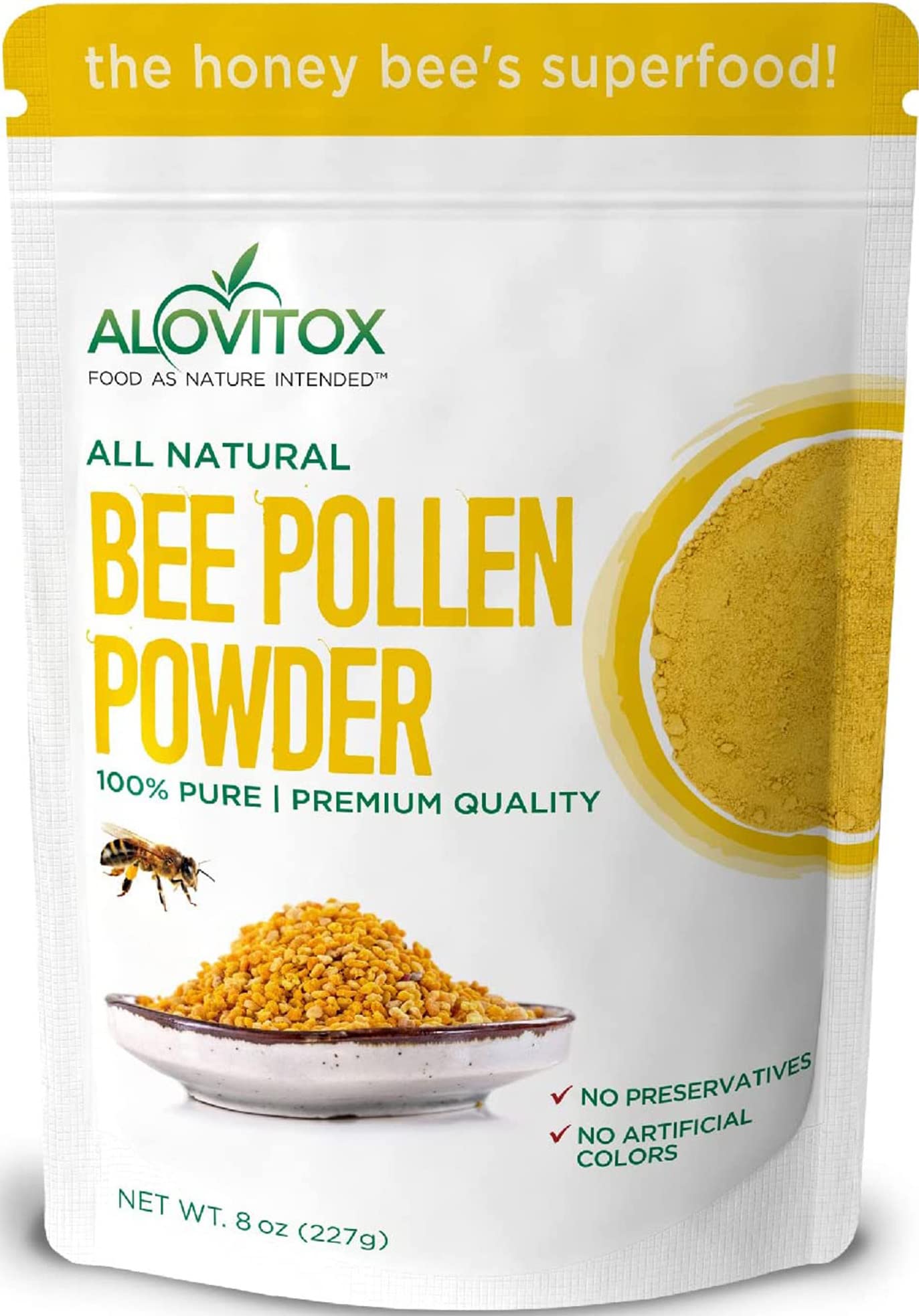 Foto 2 pulgar | Suplemento Alovitox Polen De Abeja En Polvo 227 Ml - Venta Internacional