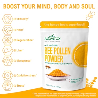 Foto 2 | Suplemento Alovitox Polen De Abeja En Polvo 227 Ml - Venta Internacional