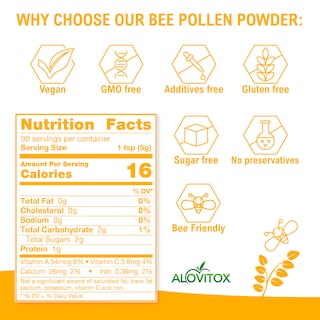 Foto 4 | Suplemento Alovitox Polen De Abeja En Polvo 227 Ml - Venta Internacional