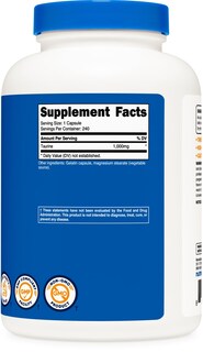 Foto 5 | Suplemento Nutricost Taurine 1000 Mg 240 Cápsulas - Venta Internacional