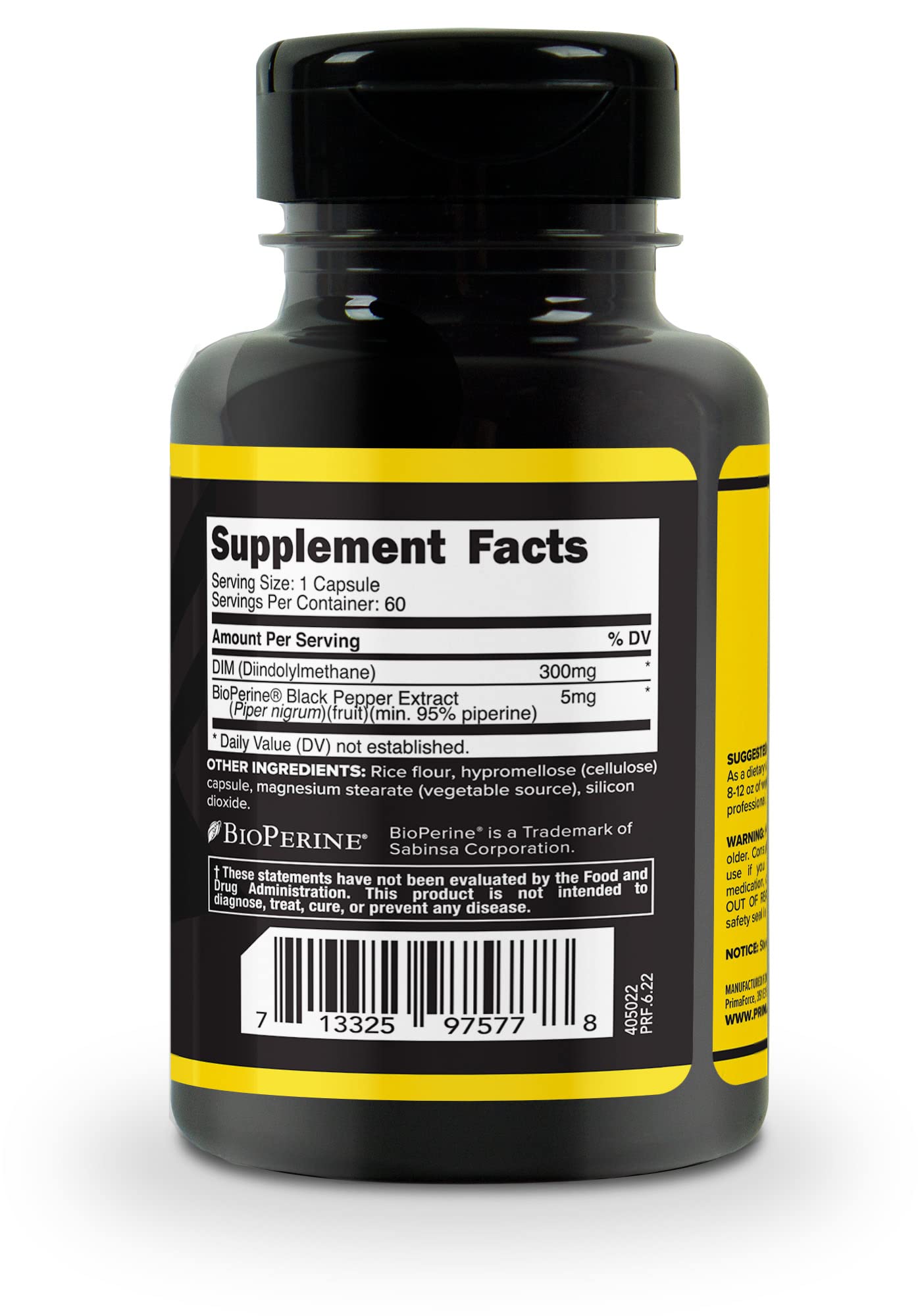 Foto 5 pulgar | Suplemento Primaforce DIM Diindolilmetano 300 mg 60 Cápsulas - Venta Internacional