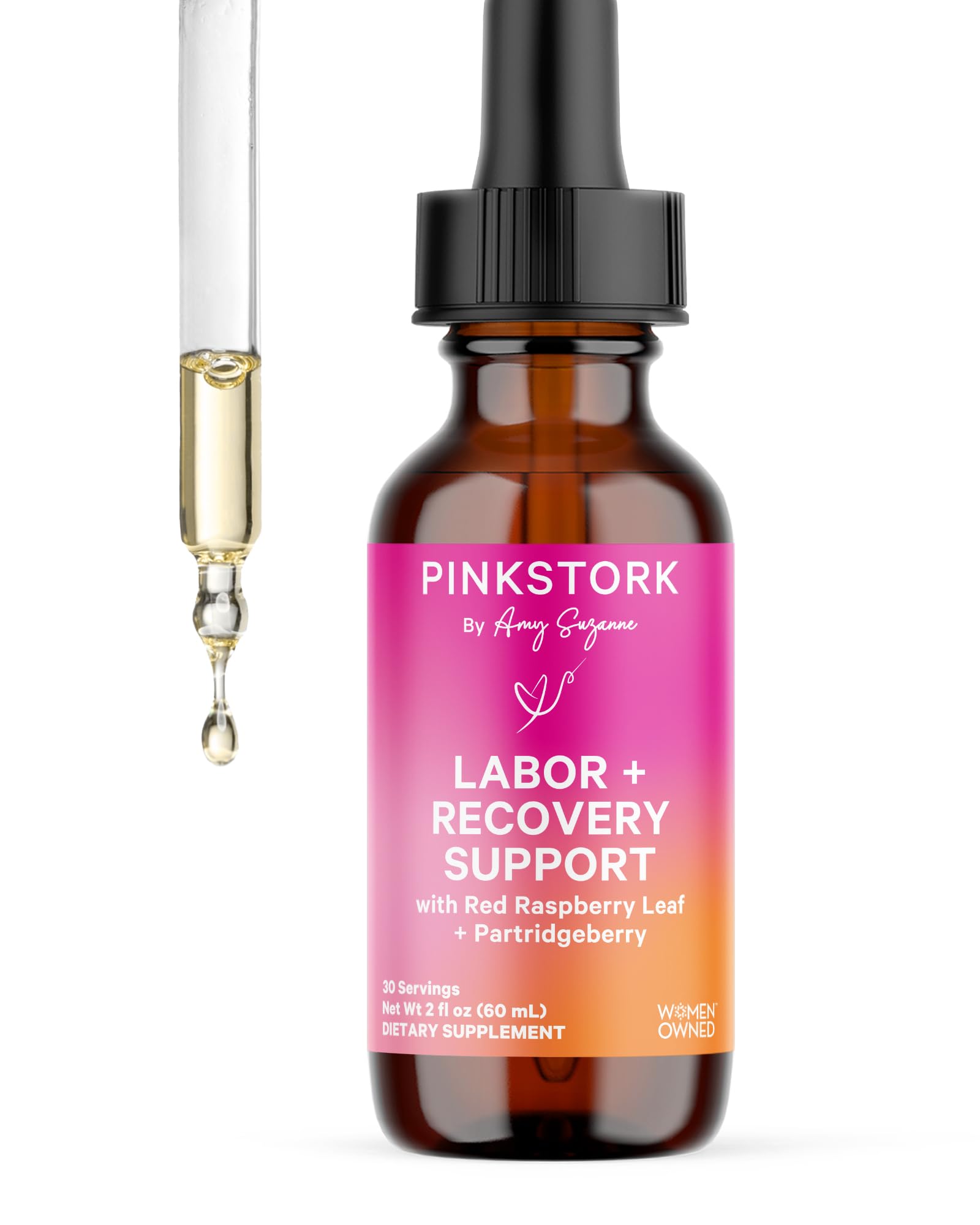 Tintura de Preparación y Recuperación para el Parto Cigüeña Rosa 60 ml - Venta Internacional