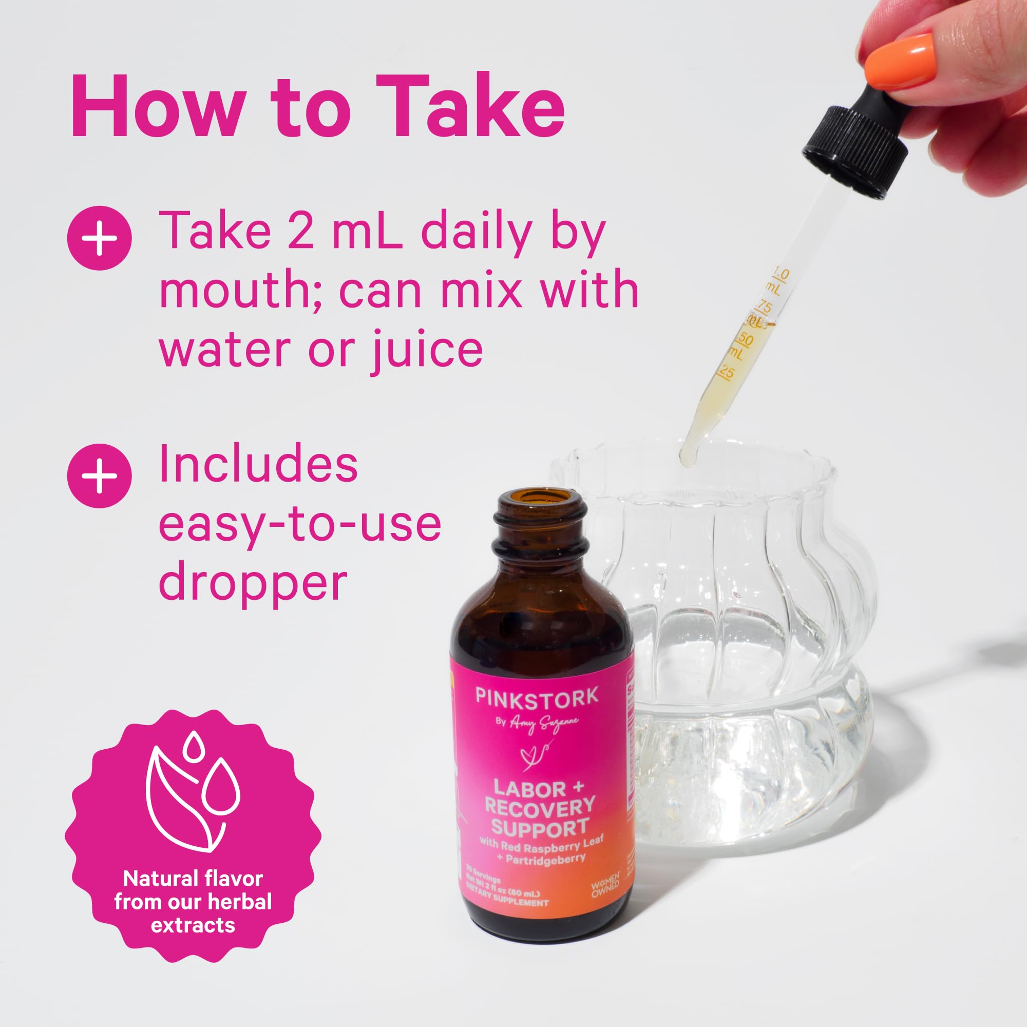 Foto 4 pulgar | Tintura de Preparación y Recuperación para el Parto Cigüeña Rosa 60 ml - Venta Internacional
