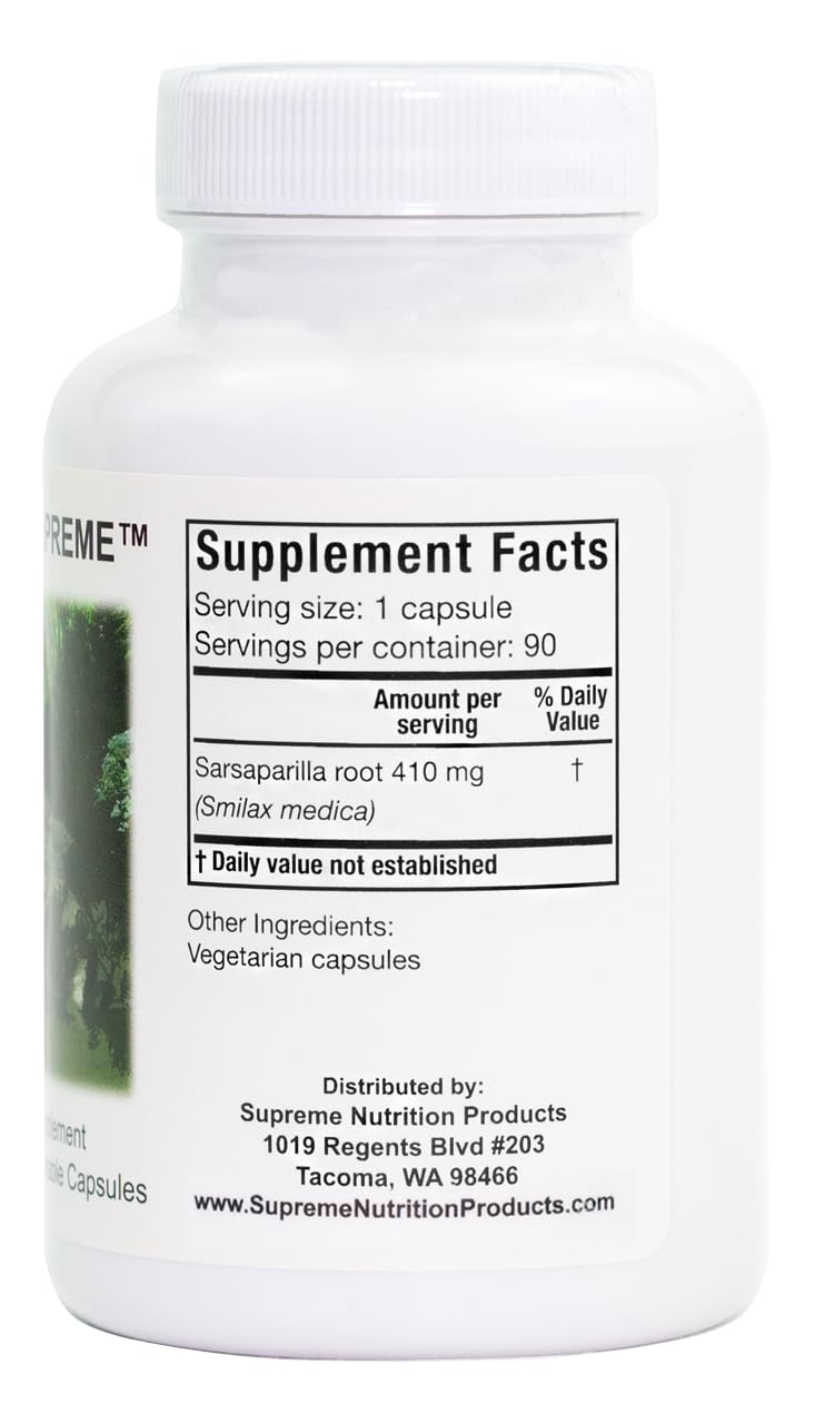 Foto 4 pulgar | Supreme Nutrition Smilax 90 Cápsulas Vegetarianas de Zarzaparrilla - Venta Internacional