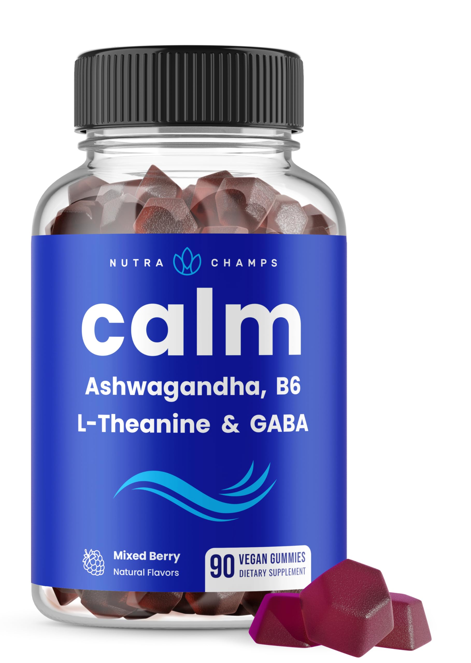 Foto 2 pulgar | Suplemento Nutrachamps Calm Gummies Stress Con Ashwagandha 90 Gomitas- Venta Internacional