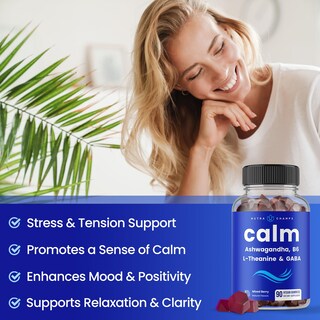 Foto 4 | Suplemento Nutrachamps Calm Gummies Stress Con Ashwagandha 90 Gomitas- Venta Internacional