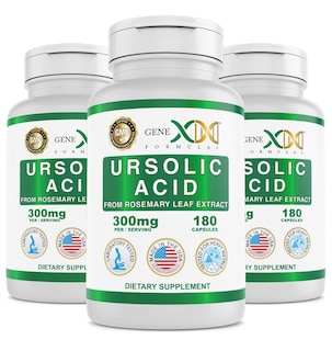 Foto 1 | Suplemento Genex Fórmulas de Ácido Ursólico 300 mg 540 Cápsulas 3 Frascos - Venta Internacional