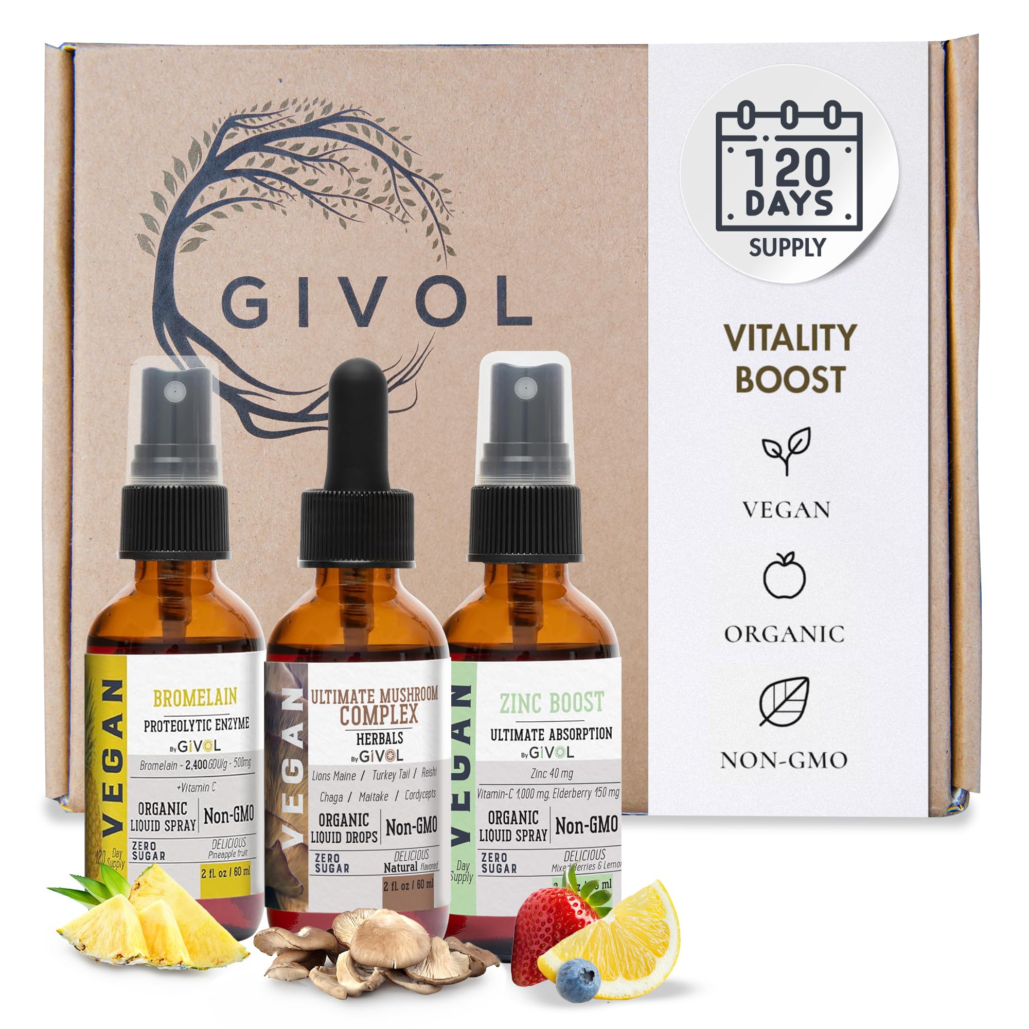 Foto 2 pulgar | Suplemento Givol Digestive Harmony Liquid Vitamin Trio 60 Ml - Venta Internacional