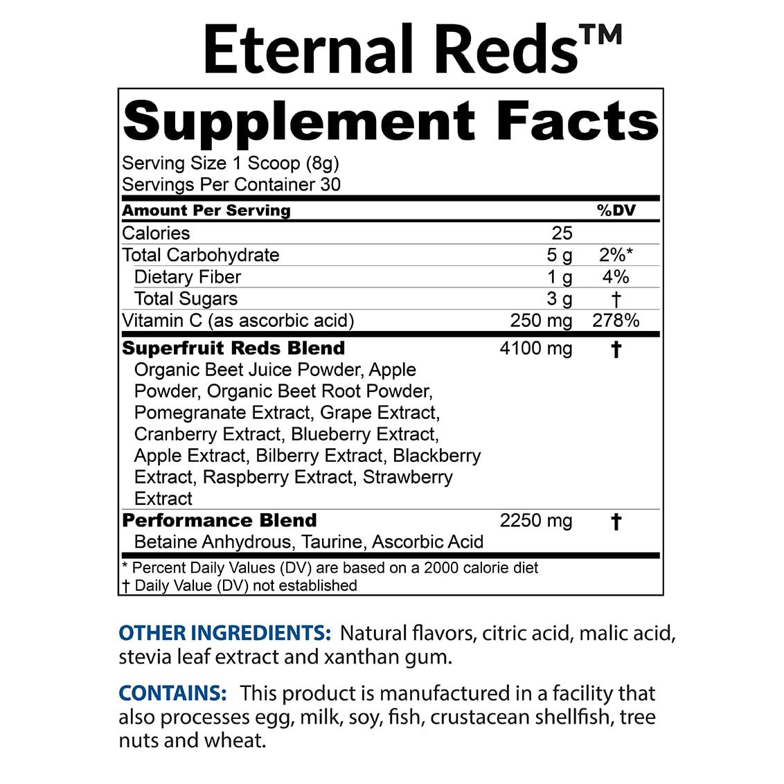 Foto 3 pulgar | Suplemento Biotrust Eternal Reds Red Superfoods Powder 30s 242 g - Venta Internacional