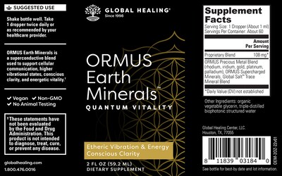 Foto 2 | Suplemento Ormus Earth Minerals de Global Healing Center 60 ml - Venta Internacional