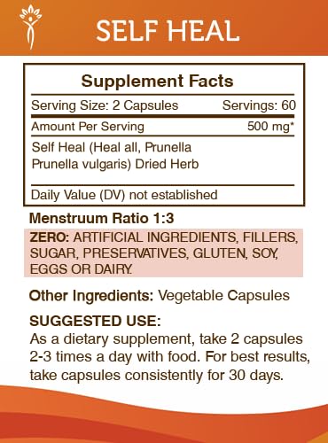 Foto 4 pulgar | Suplemento Secrets Of The Tribe Self Heal 120 Cápsulas 500 Mg - Venta Internacional.