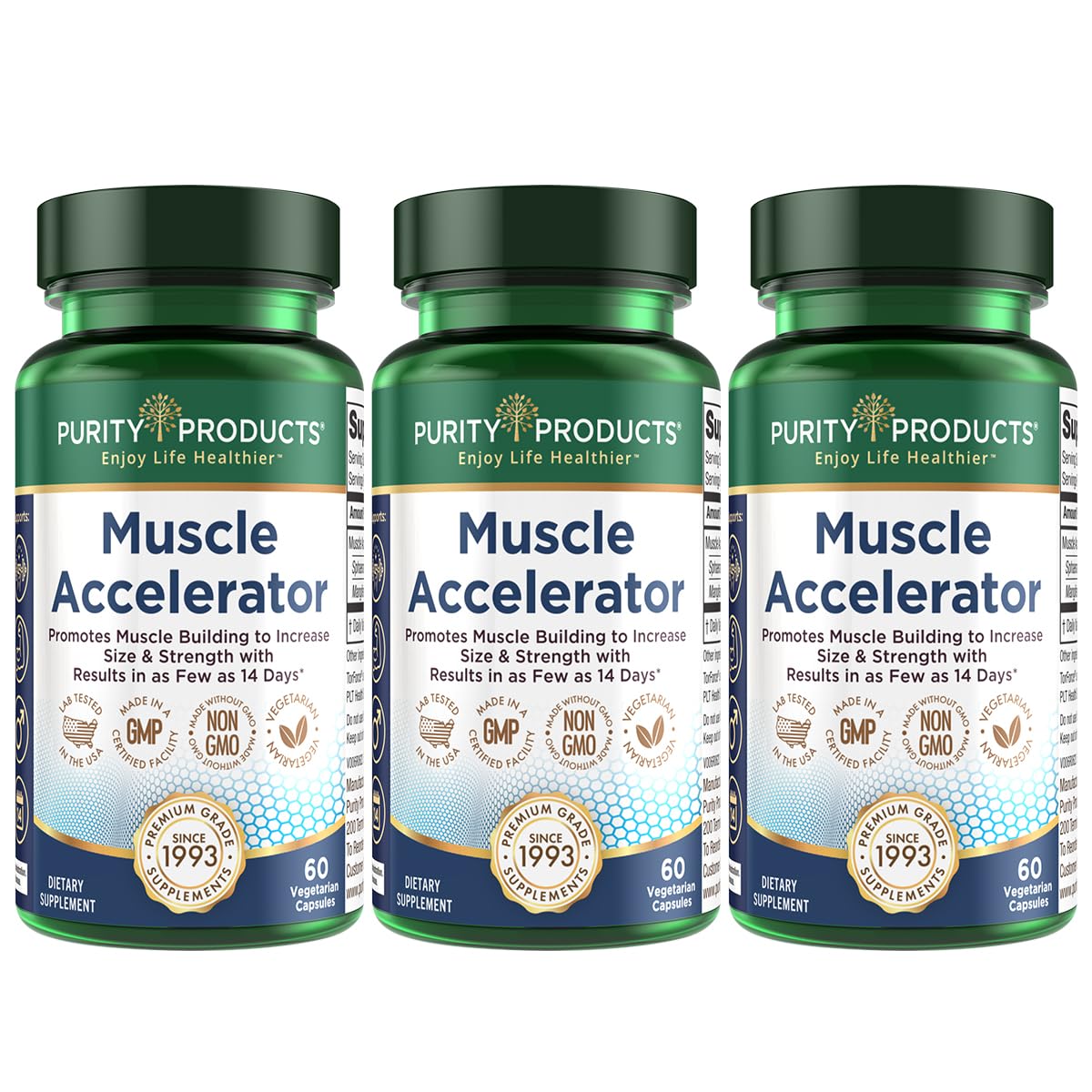 Foto 2 pulgar | Supplement Purity Products Muscle Accelerator 650 Mg 60 Cápsulas 3 Piezas - Venta Internacional