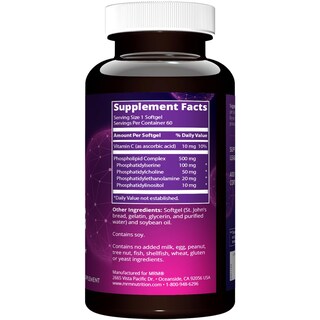 Foto 2 | Suplemento Mrm Nutrition Ps 100 Mg De Fosfatidilserina 60 Porciones - Venta Internacional.