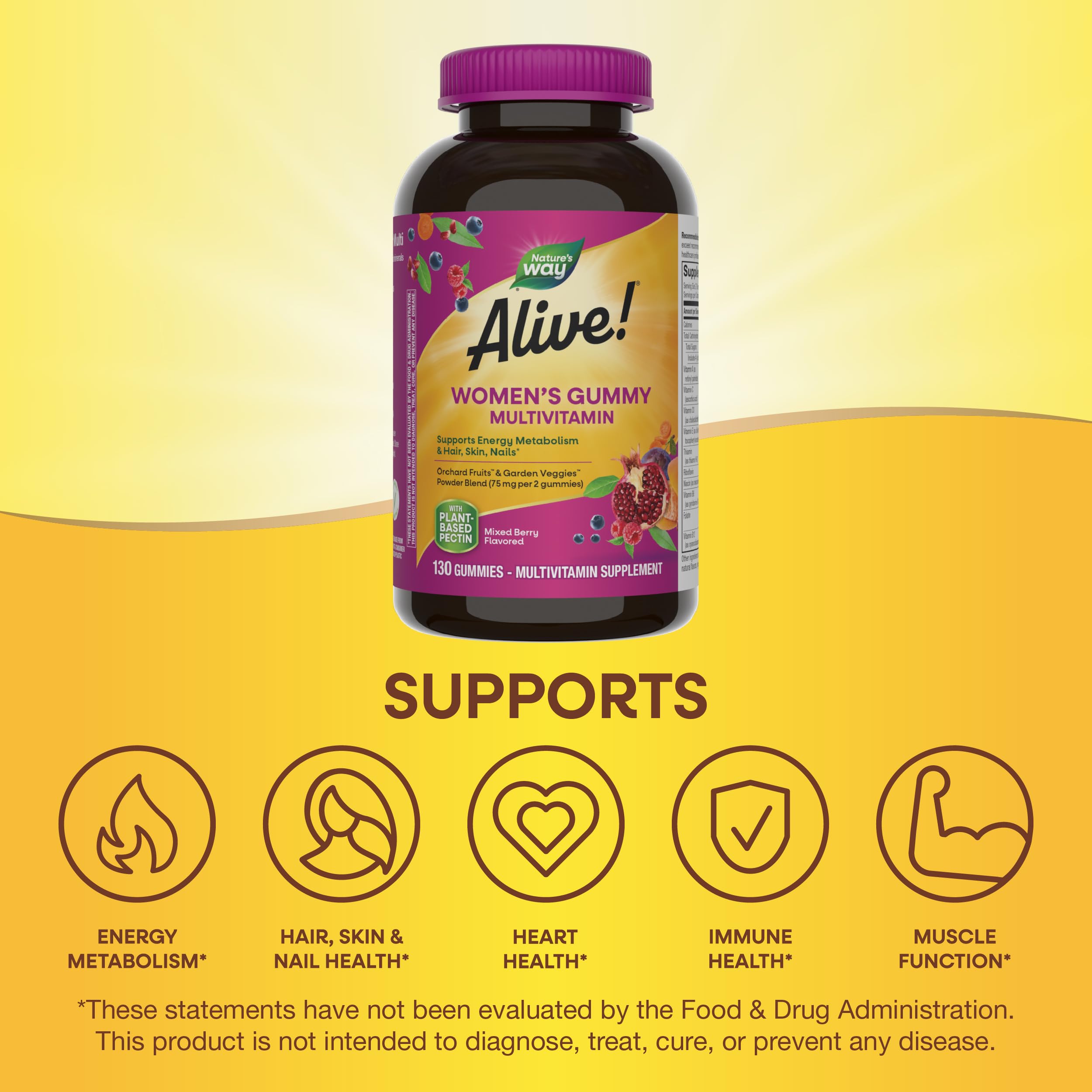 Foto 5 pulgar | Multivitaminas Nature's Way Alive! 130 Unidades - Venta Internacional