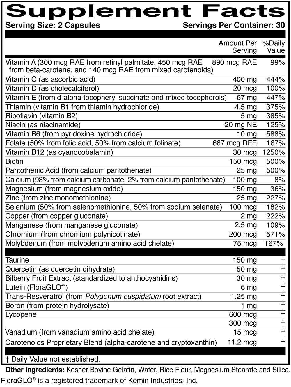 Foto 3 | Suplemento Sciencebased Health Ocular Essentials 60 Cápsulas - Venta Internacional