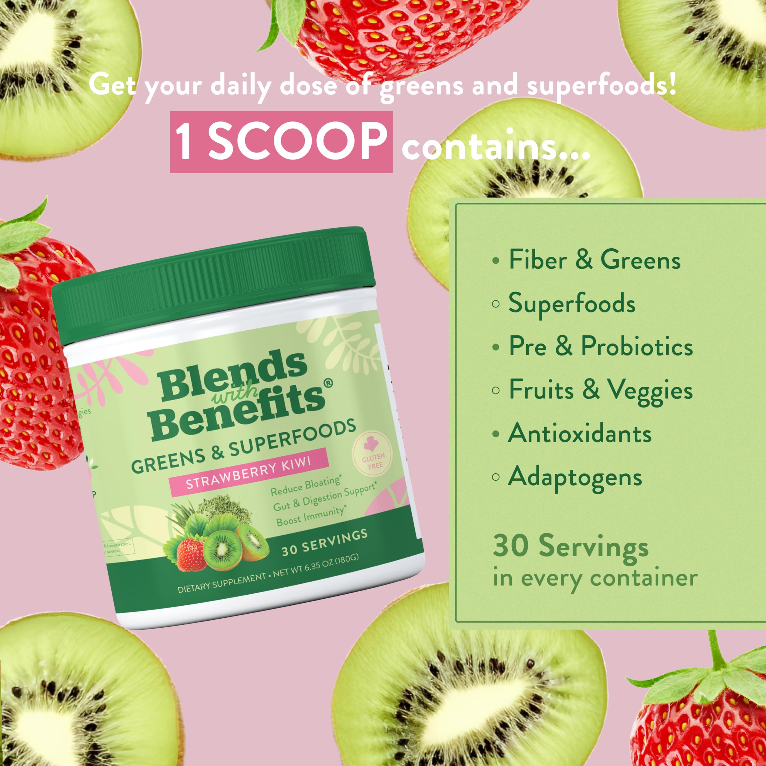 Foto 2 | Mezclas Nutritivas Super Greens Powder 360 con Probióticos - Venta Internacional