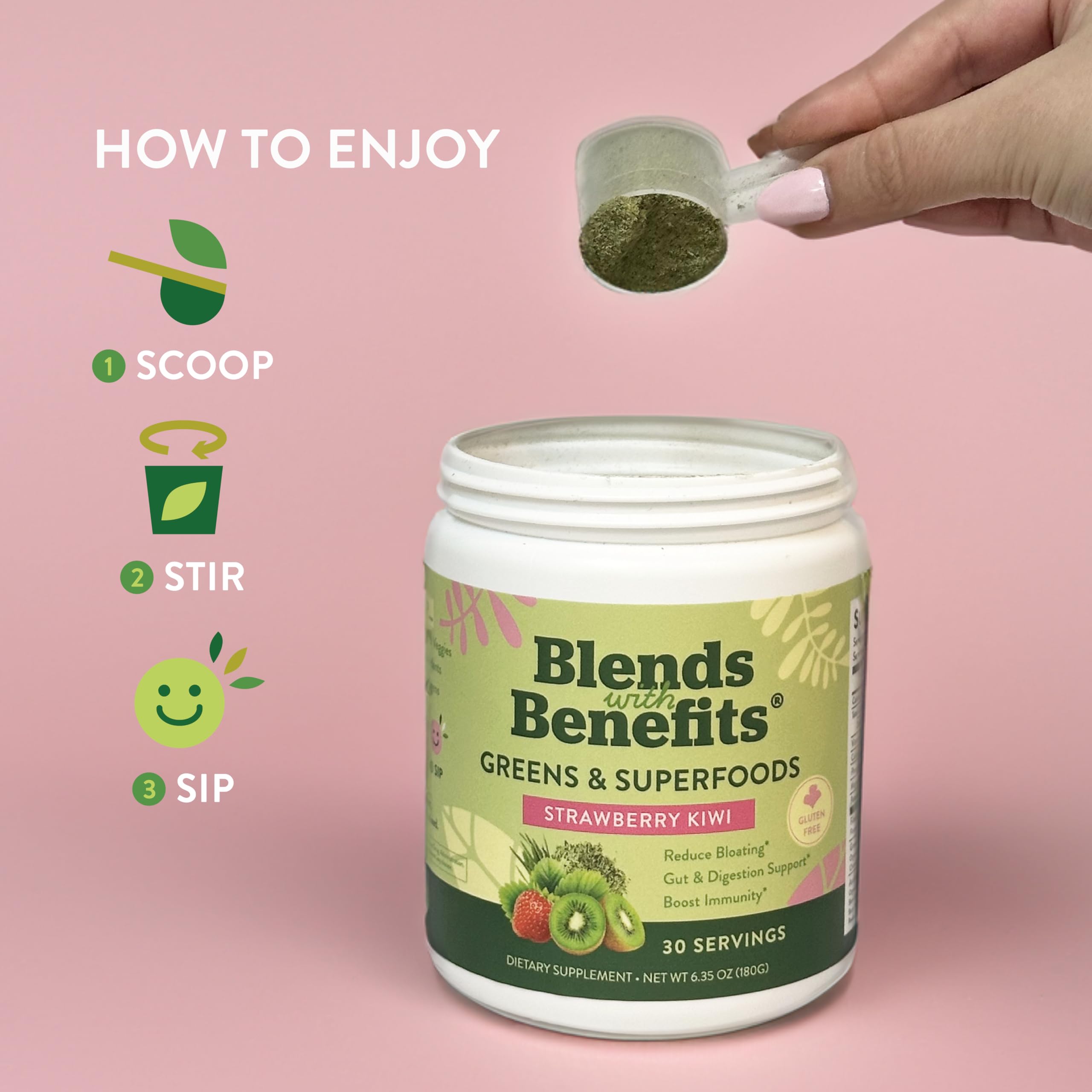 Foto 5 | Mezclas Nutritivas Super Greens Powder 360 con Probióticos - Venta Internacional