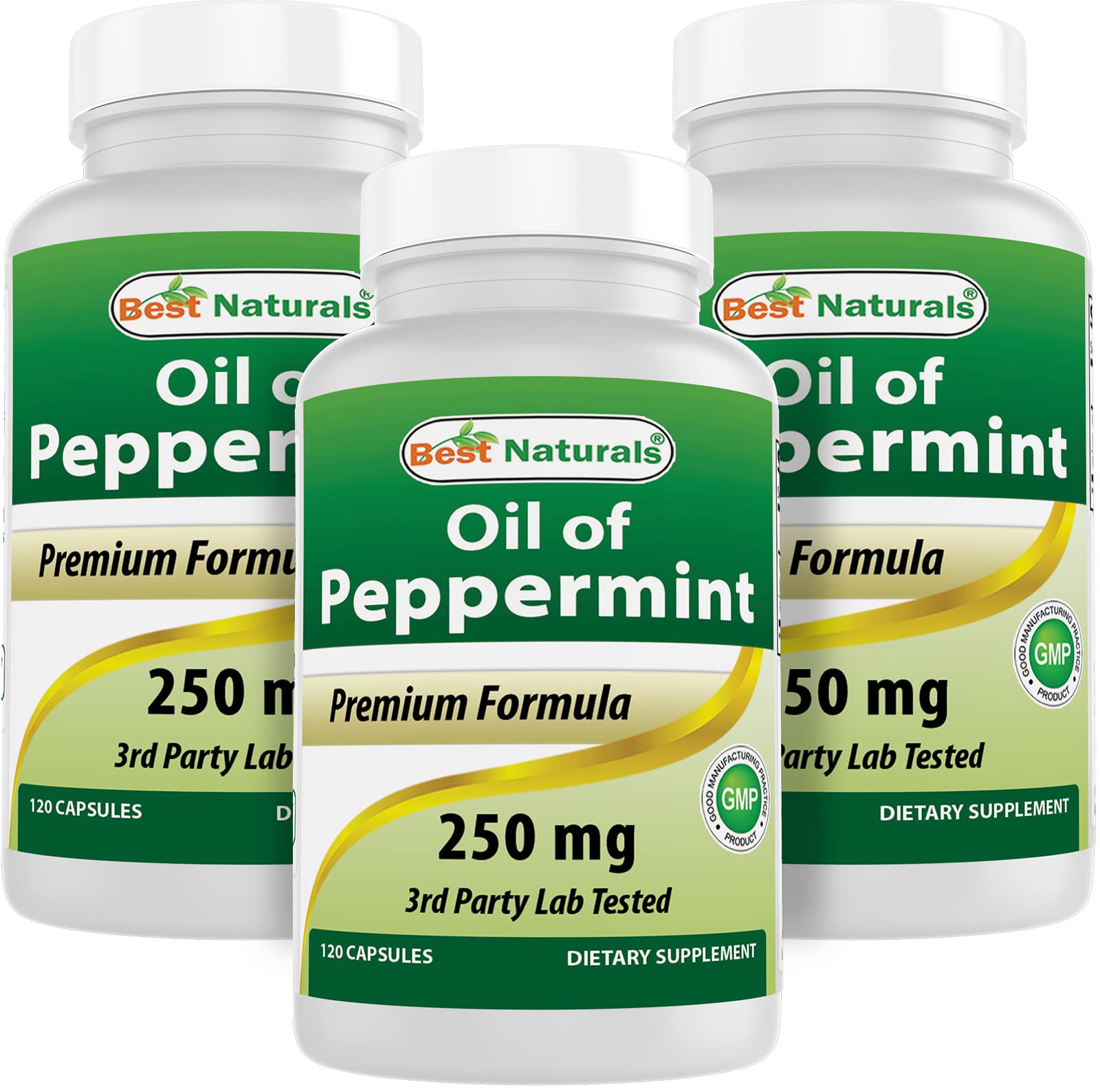 Suplemento Best Naturals Aceite De Menta 3 Piezas-Venta Internacional
