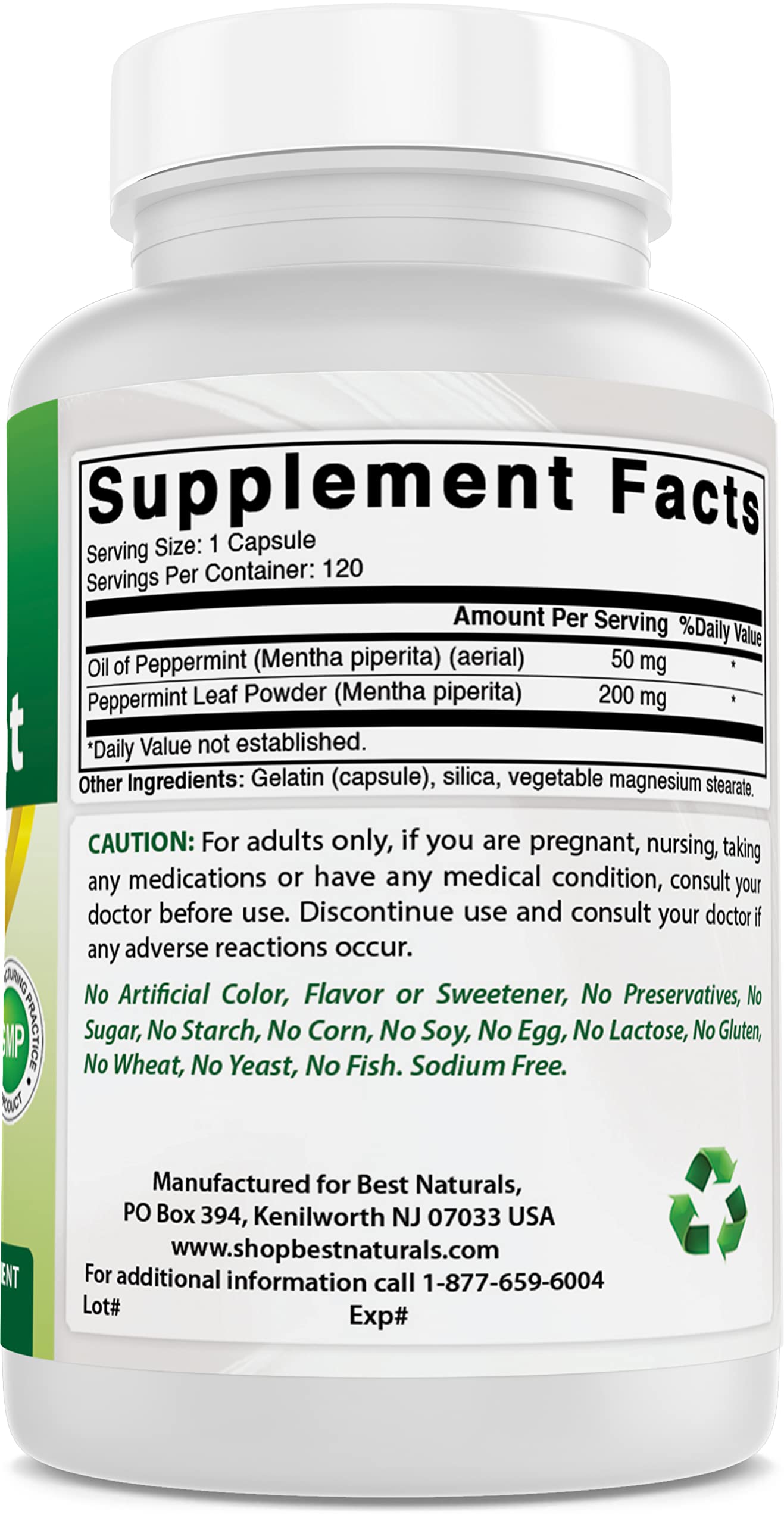 Foto 7 pulgar | Suplemento Best Naturals Aceite De Menta 3 Piezas-Venta Internacional