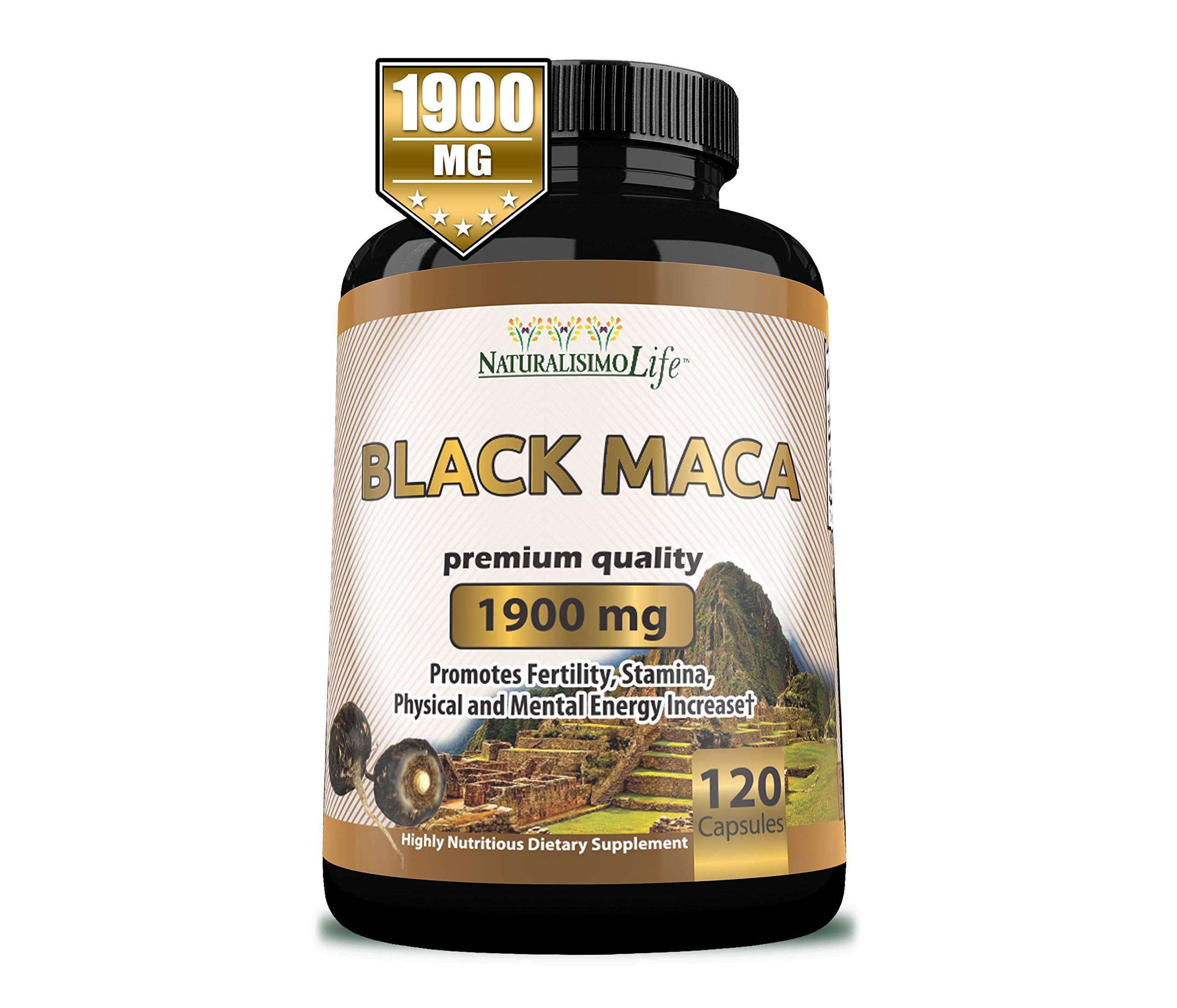 Foto 7 | Suplemento Naturalisimolife Maca Negra Orgánica 1900 Mg 120 Cápsulas - Venta Internacional