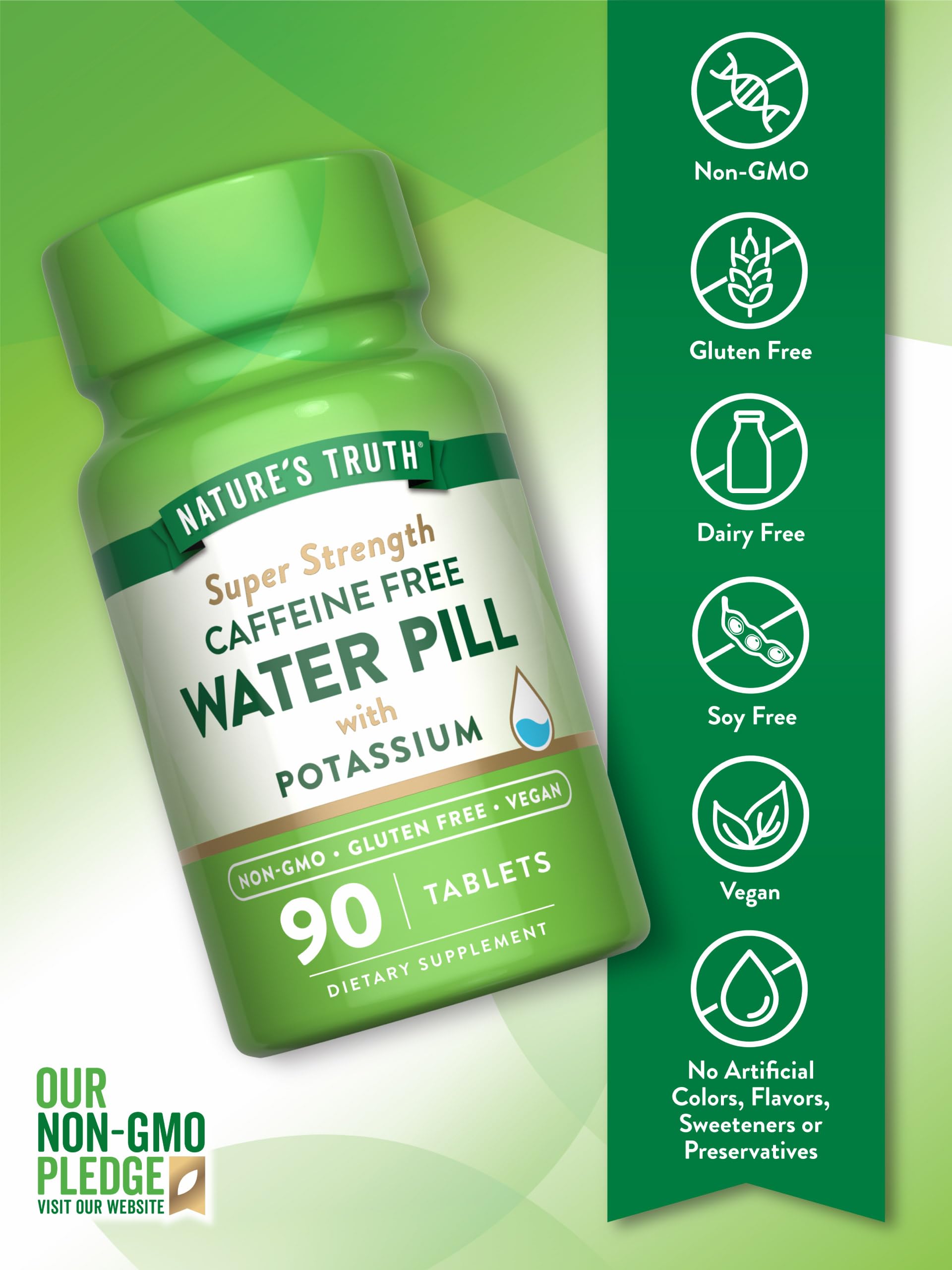 Foto 3 | Suplemento Nature's Truth Water Pill de 90 Tabletas-Venta Internacional