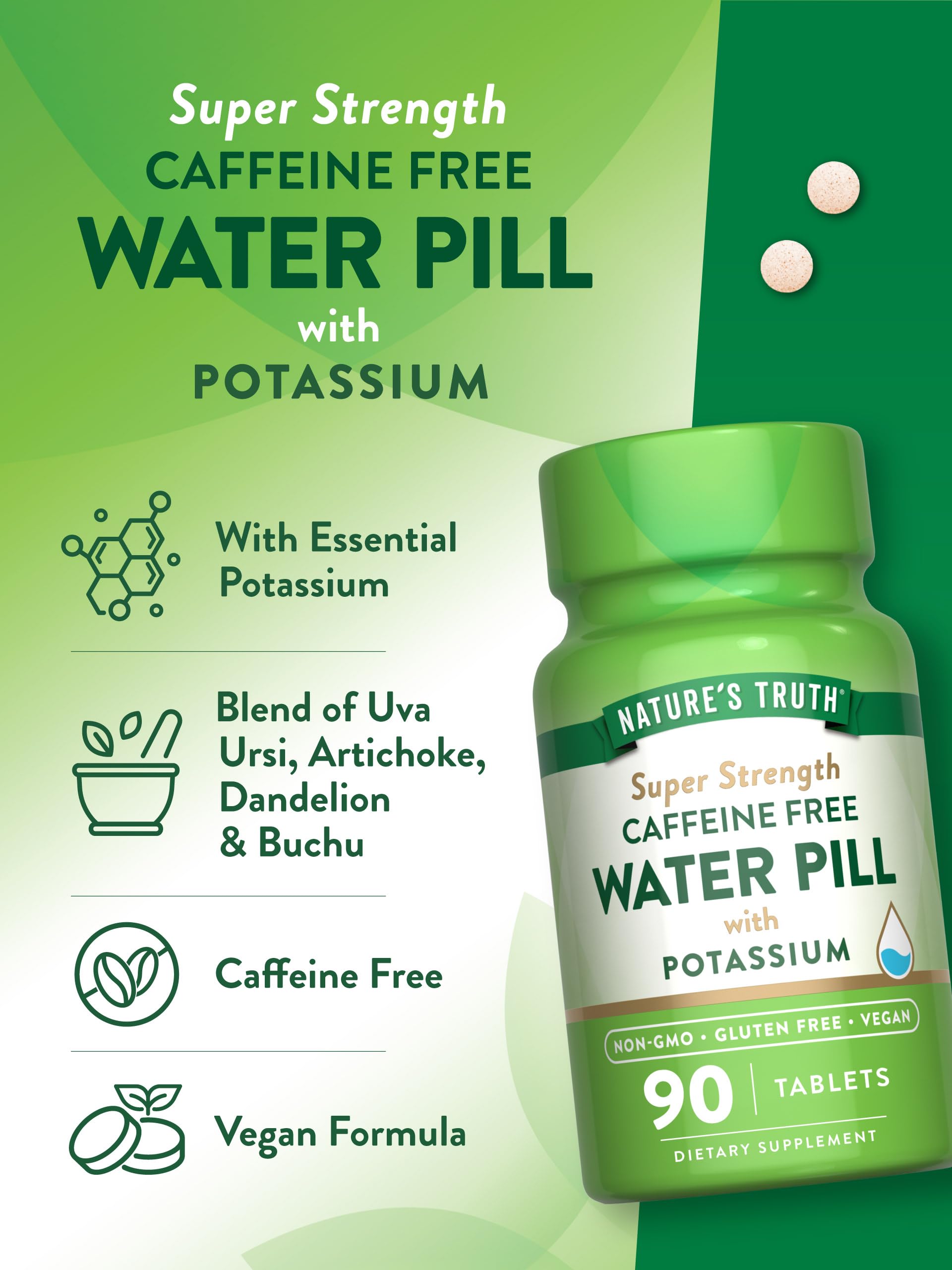 Foto 5 | Suplemento Nature's Truth Water Pill de 90 Tabletas-Venta Internacional