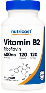 Foto 1 | Suplemento Nutricost De Vitamina B2 Riboflavina 400 Mg 120 Cápsulas - Venta Internacional