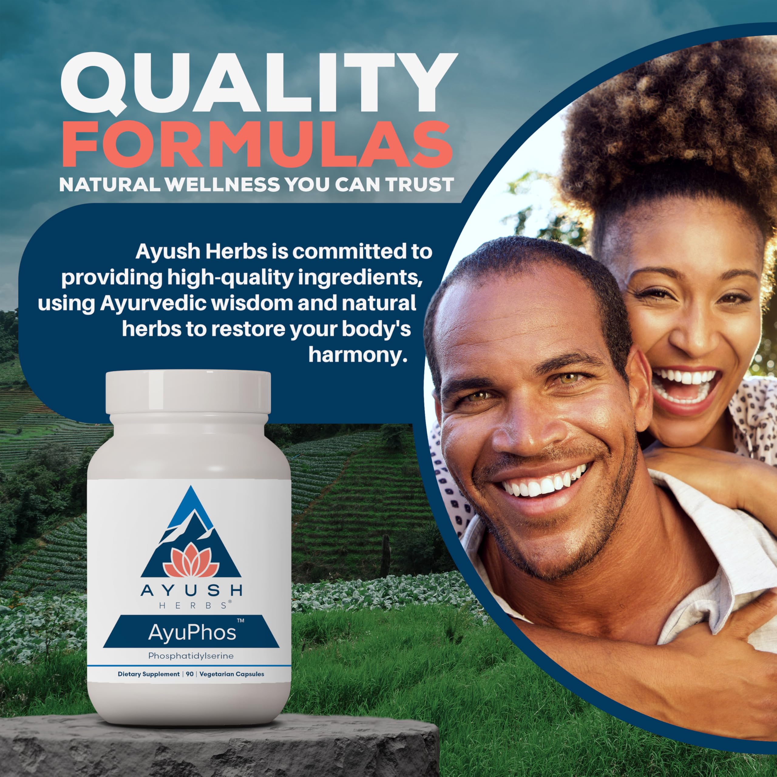Foto 8 pulgar | Suplemento Ayush Herbs Ayuphos De Fosfatidilserina 200 Mg - Venta Internacional.
