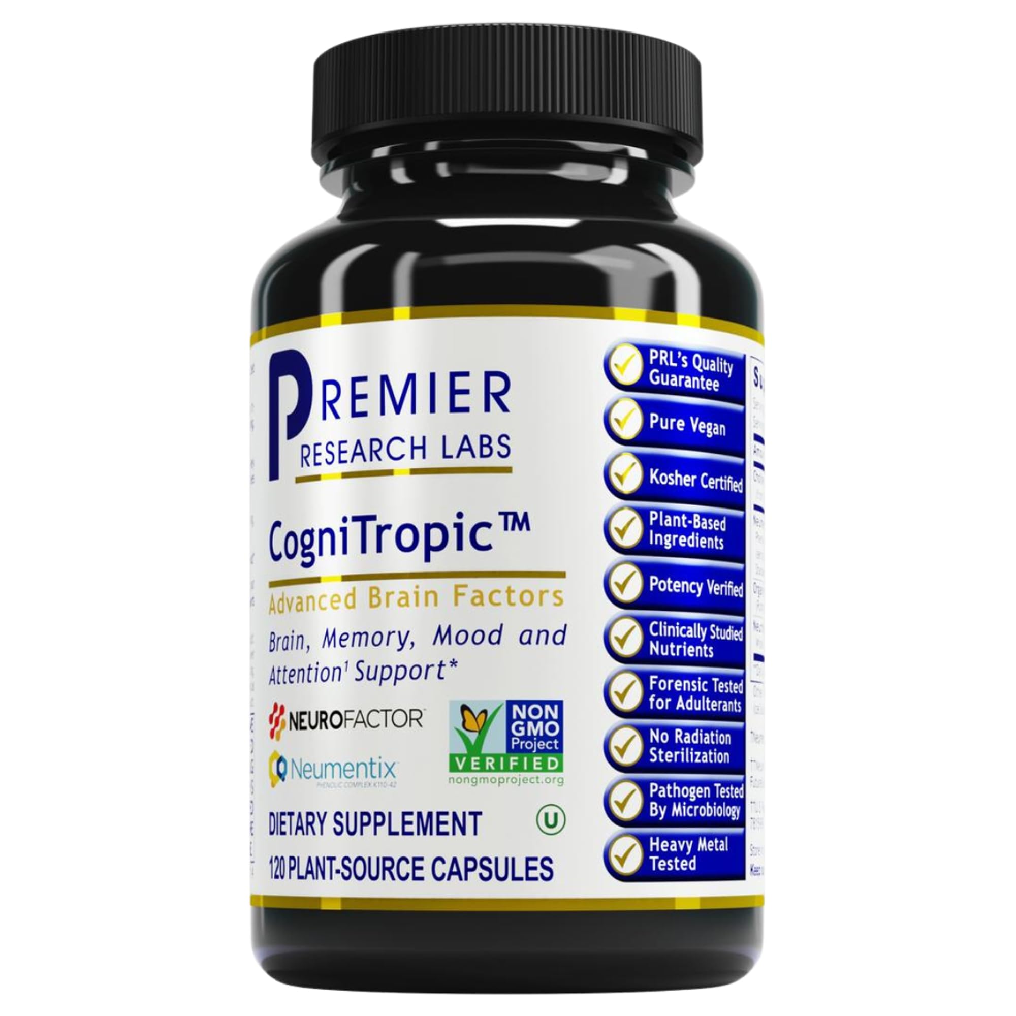 Foto 1 | Suplemento Cognitropic Memory Focus Premier Research Labs 120 Cápsulas - Venta Internacional